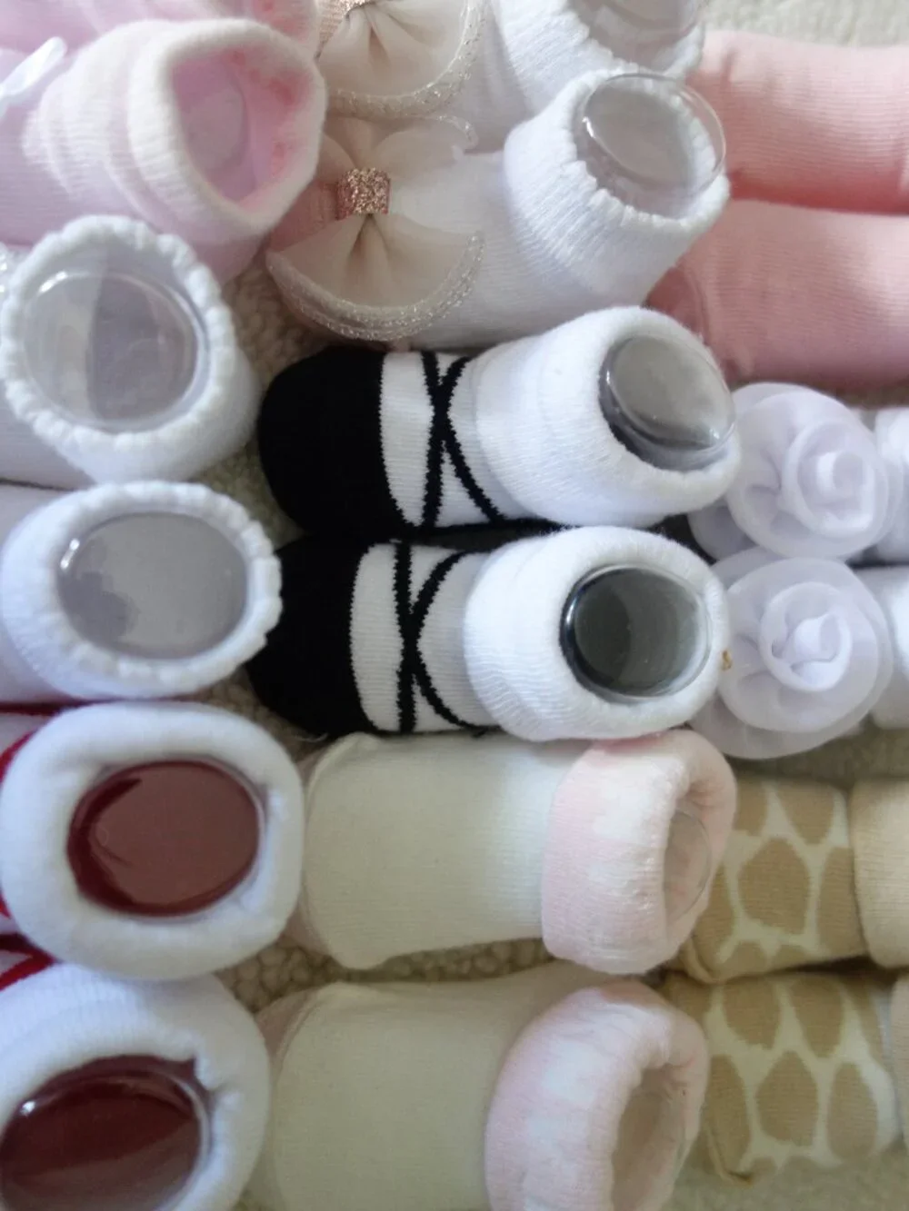 14 New Pairs of Infant Baby Girl Dress Socks Incl. DKNY & Laura Ashley Ruffles B